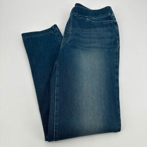 Pure J Jill Indigo Women's Denim Stretch Pull On Jeans Size Small Blue Wash